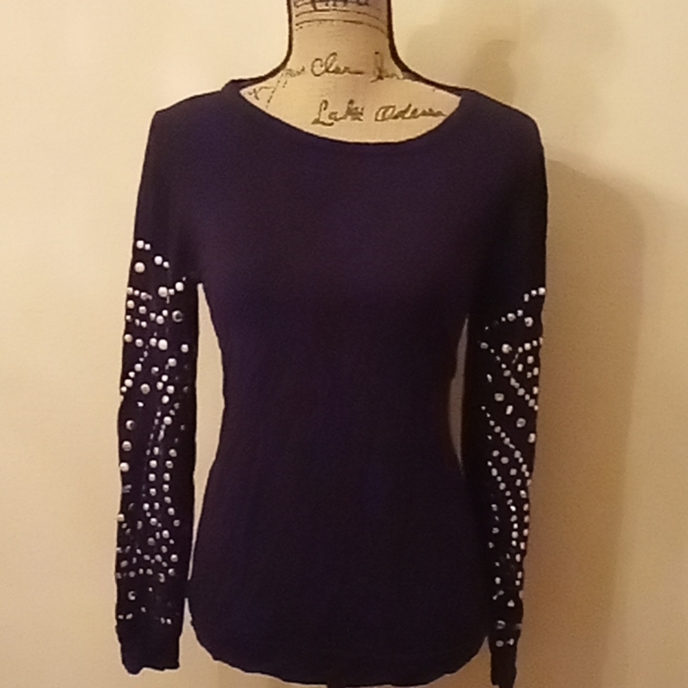 By Decision Embellished Top